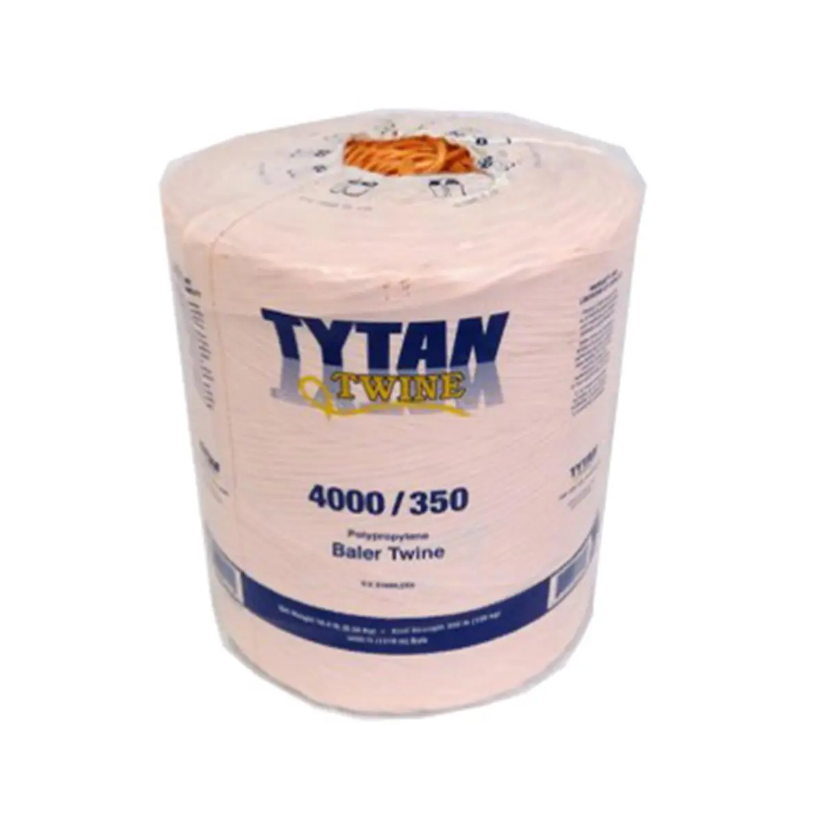 212 MAIN Tytan International PBT4350TONBP Orange Polypropylene Baler Twine, 4000ft Length Spool