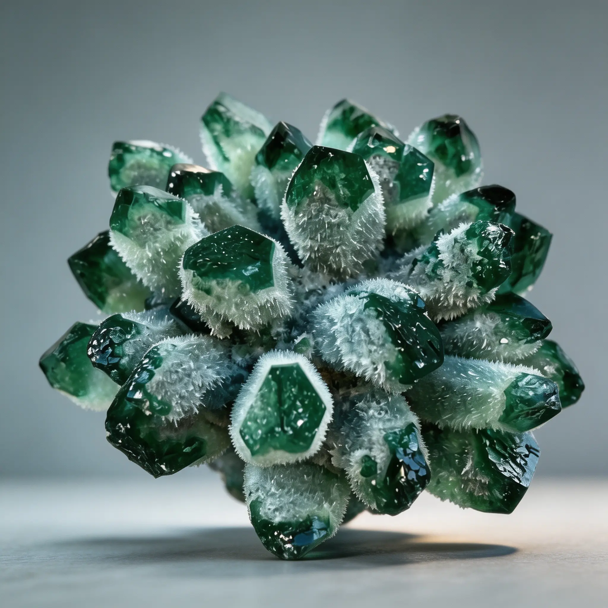 Natural Green Phantom Quartz Cluster Tree Bundle with Quartz Crystals - Glam Traditional Classic Home Decor Ornament, Room Decor Natural Crystal Decorations Collectible Statue Figurine