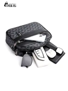 New Fashion Casual Shoulder Crossbody Bag, Men's Daily Commute Backpack, Horizontal Phone Storage Small Bag, Stylish and Practical, Zippered Sling Bag, Fashionable Crossbody Bag, Commuter Crossbody Bag