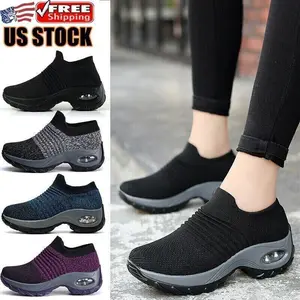 Women’s Orthopedic Slip-On Trainers with Arch Support for Walking
