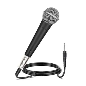Sm58 58s Professional Stage Microphone for Live Performances, Dynamic XLR Connector for Ktv and Recording, Durable Metal Design for Podcasting, for Karaoke, for Live Audio Mixer, Singing Mic, Connection