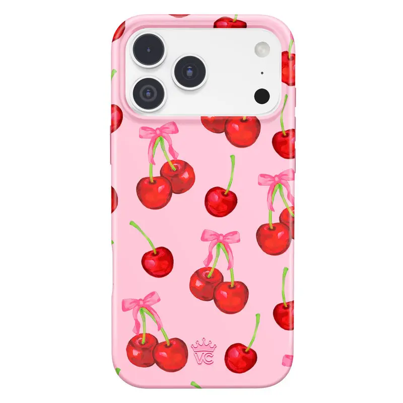 Velvet Caviar Sweet Cherry Pink MagSafe Case for iPhone 17 Pro Max, 17 Pro, 17 Air & iPhone 17 – Cute Cherry Aesthetic Protective Phone Case Cover