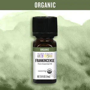 Aura Cacia Organic Frankincense Essential Oil 0.25 fl. oz.