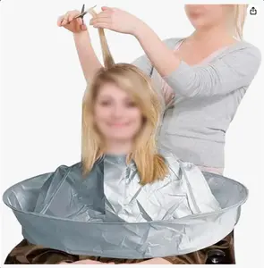 Adjustable Foldable Haircut Cape - Hair Cloak Cape Umbrella Barber Cape - With Black Comb, For Adults Women & Men, Salon And Home Use, Father's Day Gift