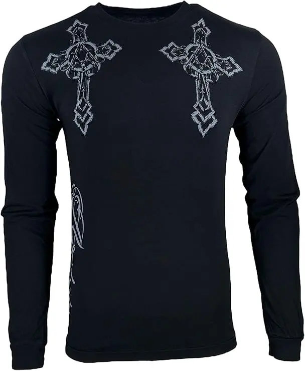 Archaic by Affliction Men's T-Shirt Stone Ranger - DARKER SIDE Biker MMA S-2X