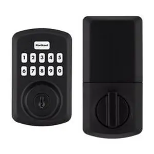 Kwikset 5043688 Metal Wifi Deadbolt, Matte Black