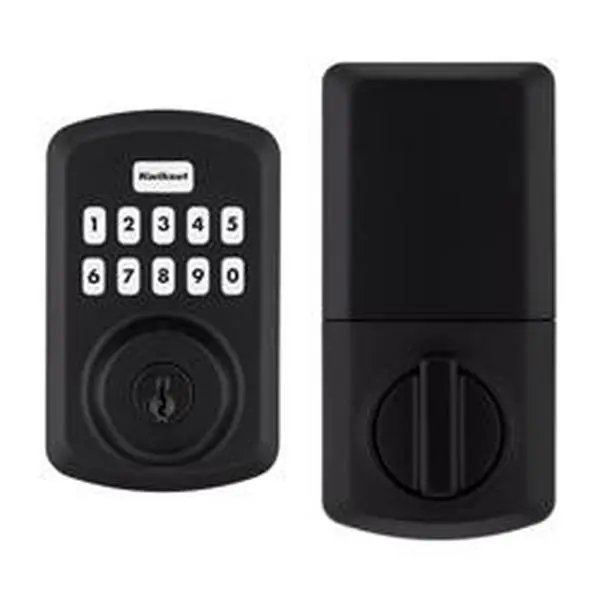 Kwikset 5043688 Matte Black WiFi Metal Deadbolt Door Lock (2.14 lbs) - Built-in Gelly Gripper, Easy Operation, Convenient Cleaning, Secure Cylinders, Spill-Protective, 1-Year Limited Parts and Labor Warranty