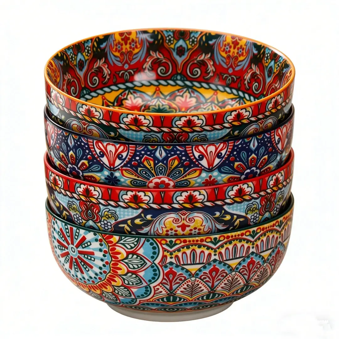 Large Ceramic Soup Bowl, 22oz Capacity, 5.91 Inch Diameter, Dishwasher Safe, Ideal for Kitchen Use, Salad, Pasta, Snacks, Ceramic Salad Bowls, Serving Bowls