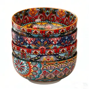 Large Ceramic Soup Bowl, 22oz Capacity, 5.91 Inch Diameter, Dishwasher Safe, Ideal for Kitchen Use, Salad, Pasta, Snacks, Ceramic Salad Bowls