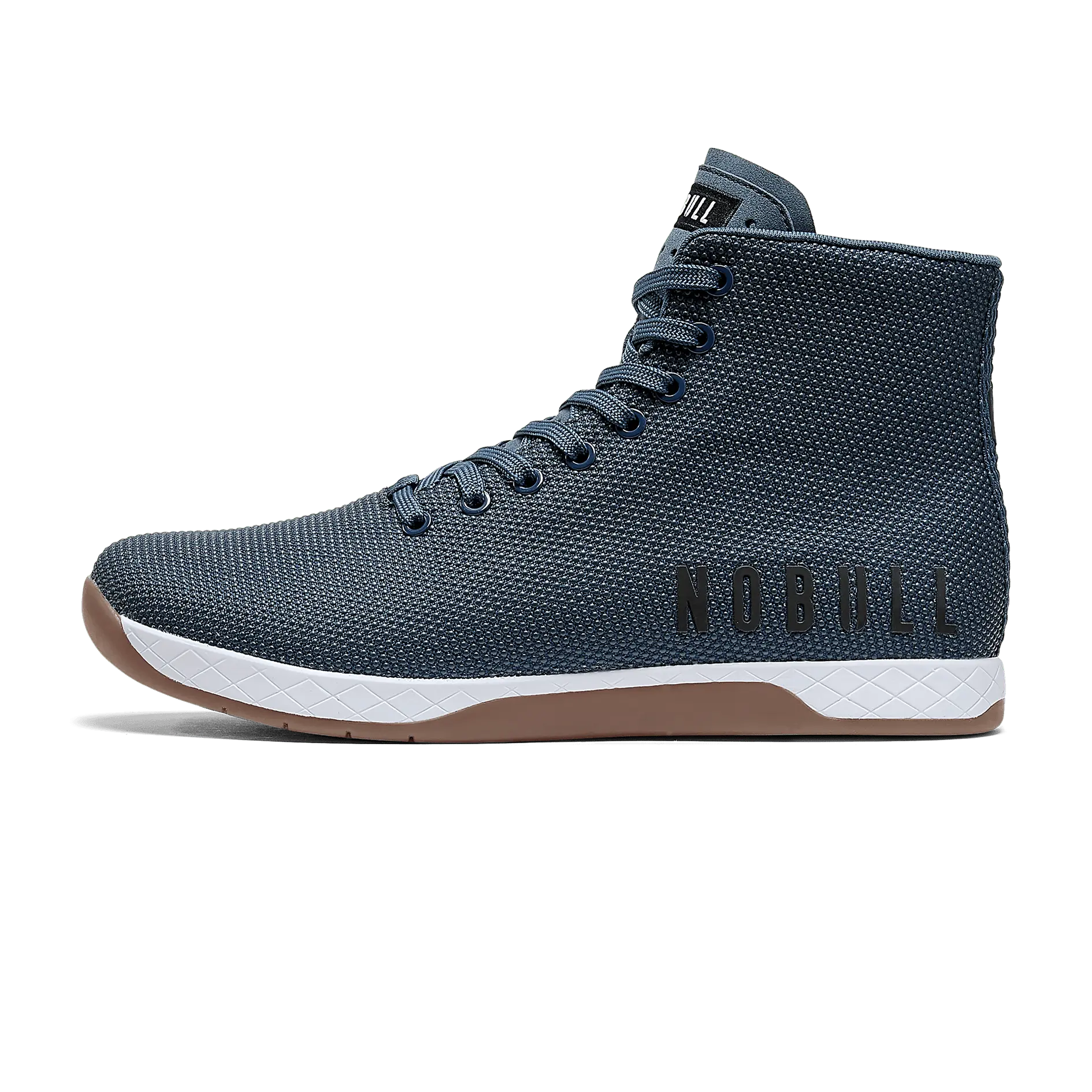 NOBULL Men's Outwork High-Top Shoe in Denim - OG Strength Training Shoe, Durable Gym Trainer, Lifting Sneaker