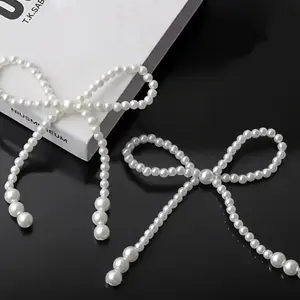 5pc Pearl bow/ 5 piezas moño de Perla