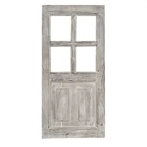 19.75" x 9.25" Wood Door – Antique Grey