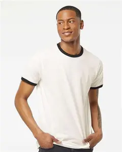 Tultex 246 Fine Jersey Ringer T-Shirt