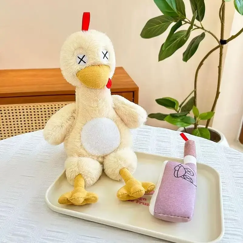 Whimsical Magnetic Detachable Chicken Plush, Funny Removable Stuffed Animal, Perfect for Pranks & Gifting, Fun and Unique Toy