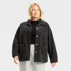 Women's Denim Shacket - Future Collective