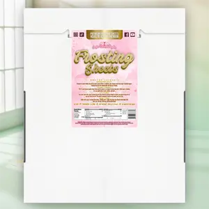 Angie's Dessert Supplies Premium Frosting Sheets A4 Size for Edible Printers 24 Per Pack Ideal for Crafting with Edible Printers