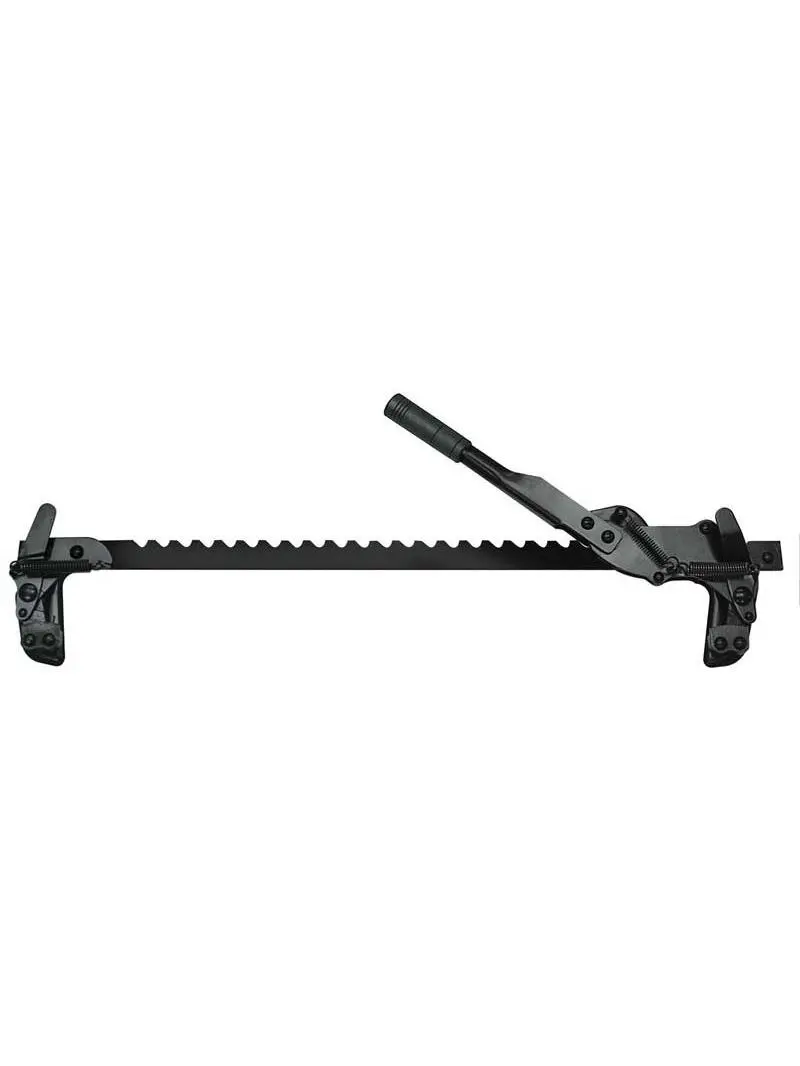 Black Steel Wire Fence Stretcher - 8.25 lbs, Ratchet Action Design, E-Coat Paint Finish, Strong Pulling Power, Versatile Operation, Easy Home & Garden Fence Repair Maintenance Tool