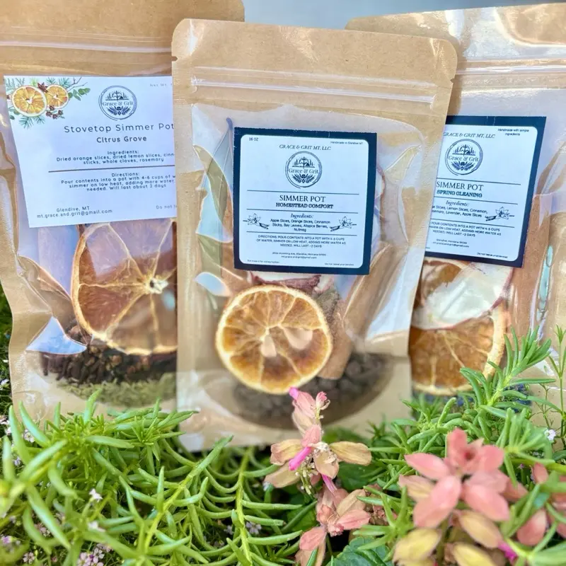 Simmer Pot | Natural Stovetop Potpourri with Dried Fruit, Spices & Herbs | Handmade Cozy Home Fragrance