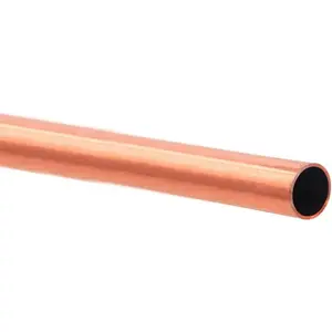 1"(25mm) OD 99.9% Copper Tube 1mm Wall × 300mm Length × 1Pcs, Pure Copper Tubing 110 Copper Seamless Round Tubing for Refrigerator, Jewellery and Industry