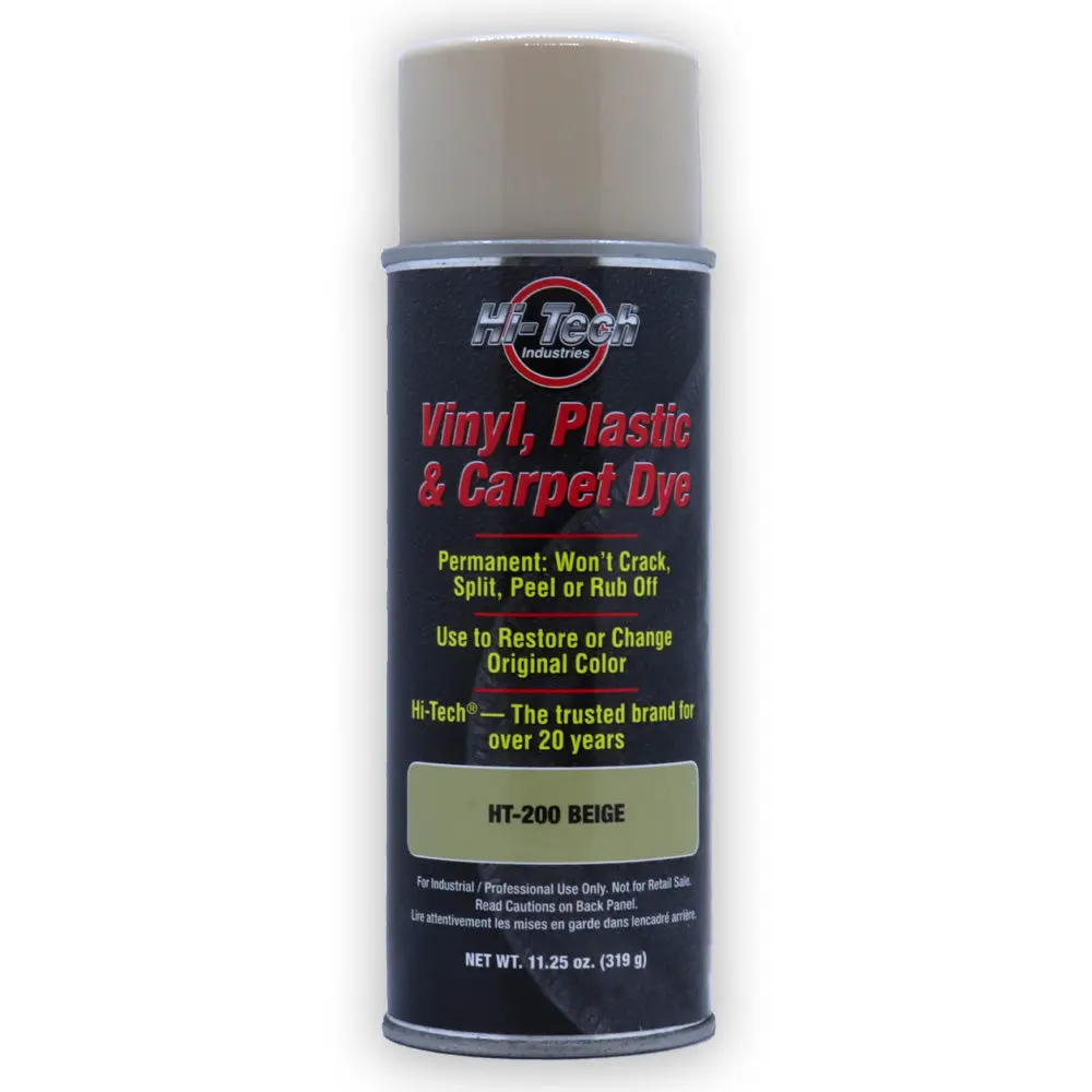 Beige Vinyl & Carpet Dye with Red Option - Aerosol Spray for Restoration, Bleach Stain Repair, Fabric Renewal, OEM Matched, Use with Vinyl and Plastic Components (Home Care Household Supplies), O.e.m. Standards
