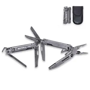 NEXTORCH PIONEER MT20 14-IN-1 Multi-tools Full-Size,Versatile Multi-tool Set with Scissors Needle Nose Pliers Pocket Clip Multi-tool （NO GLASS BREAKER VERSION)