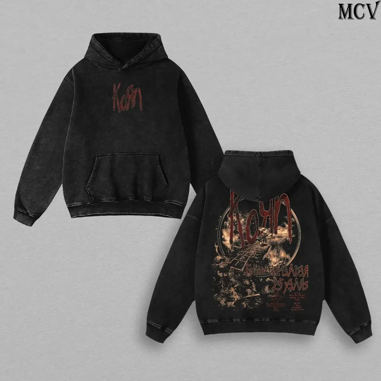 Vintage Korn Follow the Leader Tee – Korn Vintage Washed T-Shirt, Hoodie & Sweatshirt | Nu Metal | Alternative Metal | 90s Metal Legends Music Graphic Tee | Heavy Cotton Unisex Oversized Streetwear Top RNG