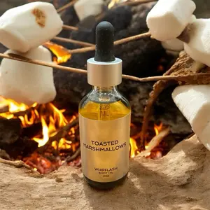 Whifflash Toasted Marshmallows Moisturizing Body Oil 2oz - Perfect for Dry Skin