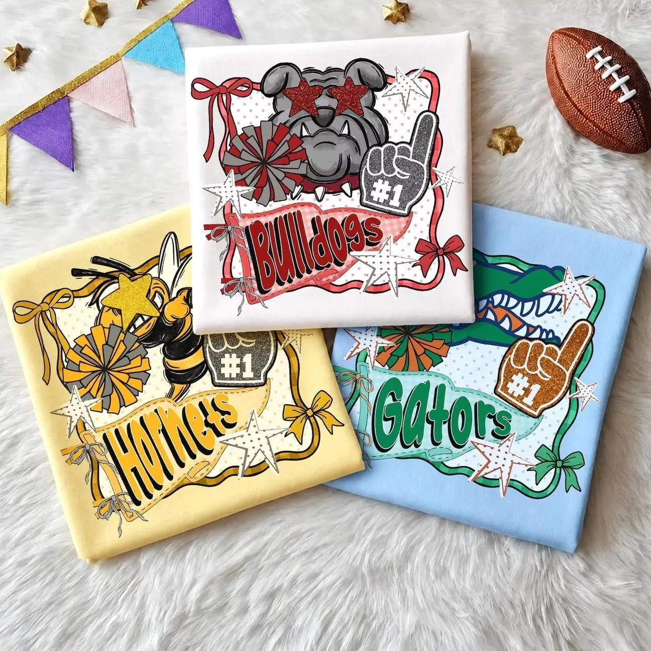 Custom School Mascot Jersey, Personalized Team Name Spirit Wear, Cheer Bow Game Day Jersey, Teacher and School Staff Gift