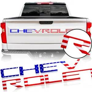 letter pattern car sticker Car ExteriorDecoration ABS Material Heat-ResistantMexican Pattern Raised Letters TailgateDesign for CHEVROLET Rear Side Decal