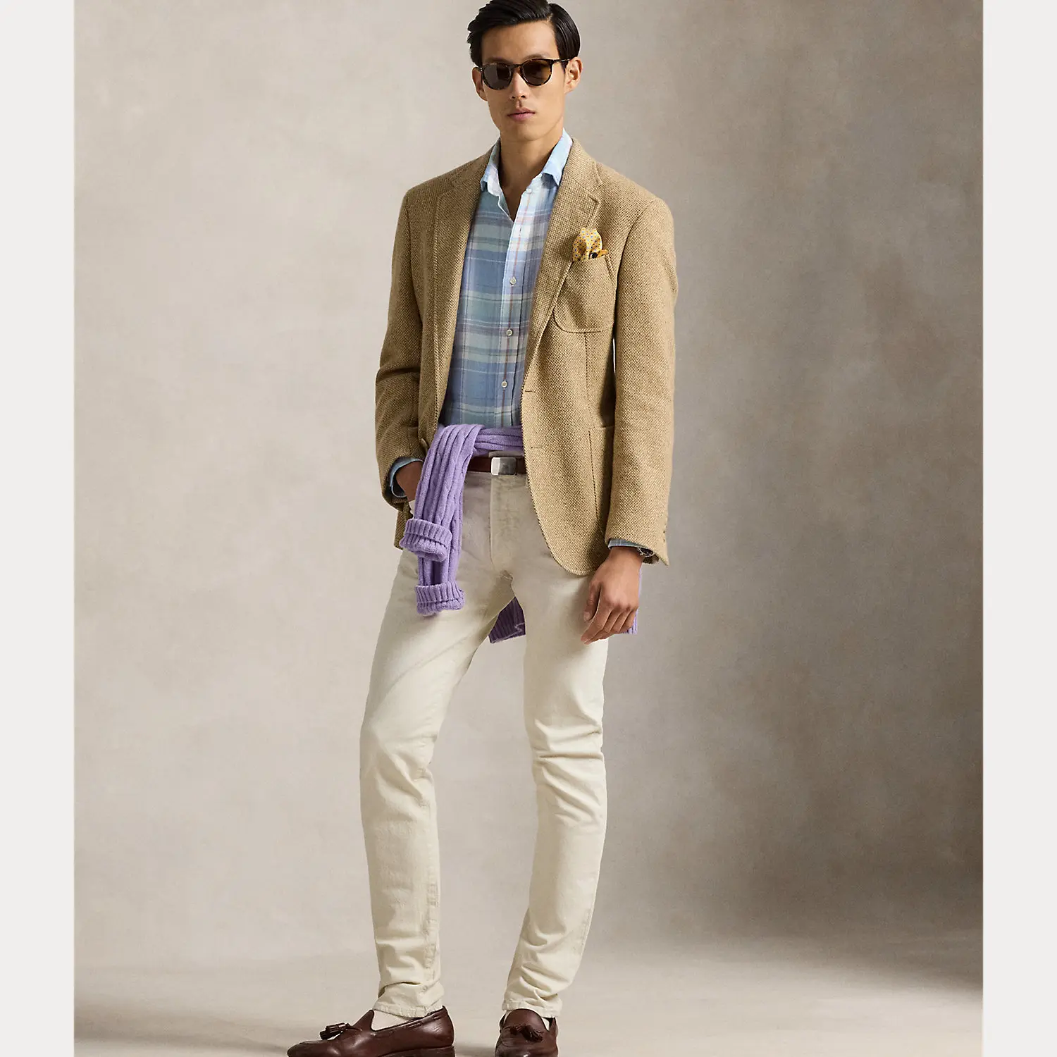 Polo Ralph Lauren - Classic Fit Plaid Slub Linen Shirt