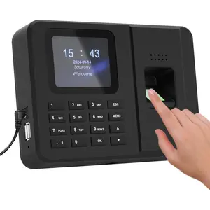 Time Clocks for Employees Small Business Fingerprint + PIN Biometric Clock in and Out Machine No Monthly Fee No Software Required
