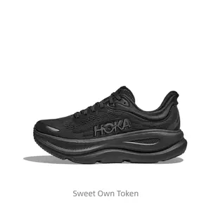 Black casual off-road urban commuting running shoes - for both men and women