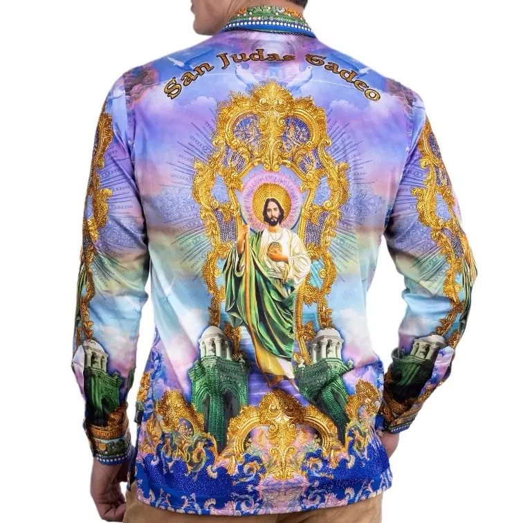CAMISA BARABAS DE SAN JUDAS CON PEDRERIA DE ORCHARD