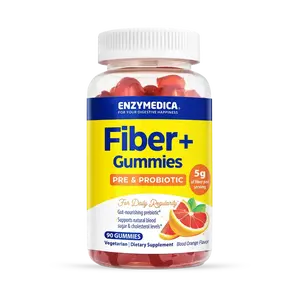 Enzymedica Fiber+ Gummies, Daily Fiber Supplement Gummies, Prebiotic Fiber, Dietary Supplement, 60 Gummies