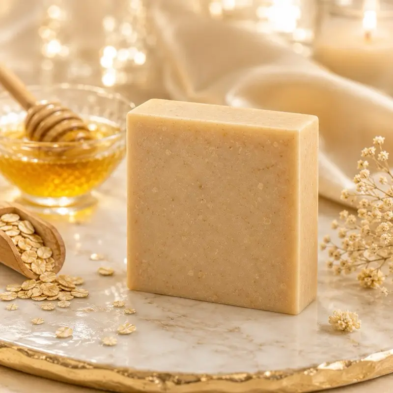Oatmeal and Honey Creamy Soap Bar - Sensitive Skin Oatmeal and Honey Creamy Soap Bar - Sensitive Skin
