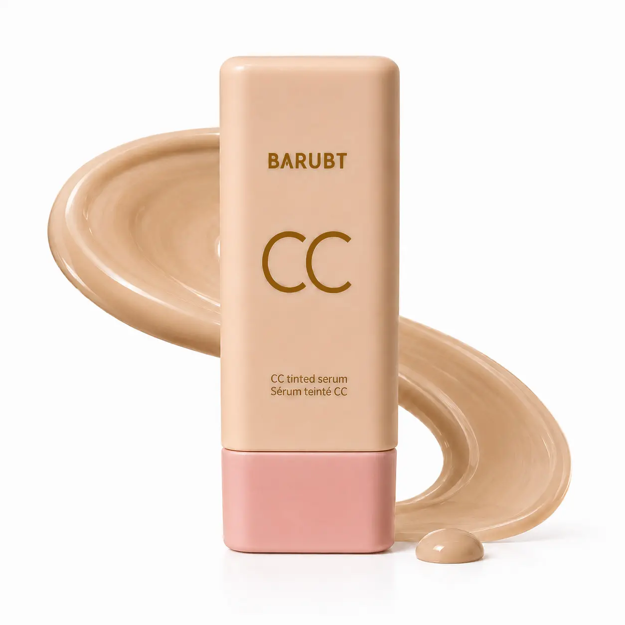 CC Tinted Serum Foundation for Women, 2 Shades, Lightweight Buildable Coverage, Easy-Blend Skin Tint, Natural-Looking Finish for Daily Makeup