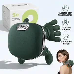 Real Hand Simulation 4D 5-Finger Massager, 2-in-1 Kneading + Hot Compress, Wireless Portable, Brushless Low Noise, Relieve Chronic Neck & Shoulder Pain for Home & Office Massage outdoorfun