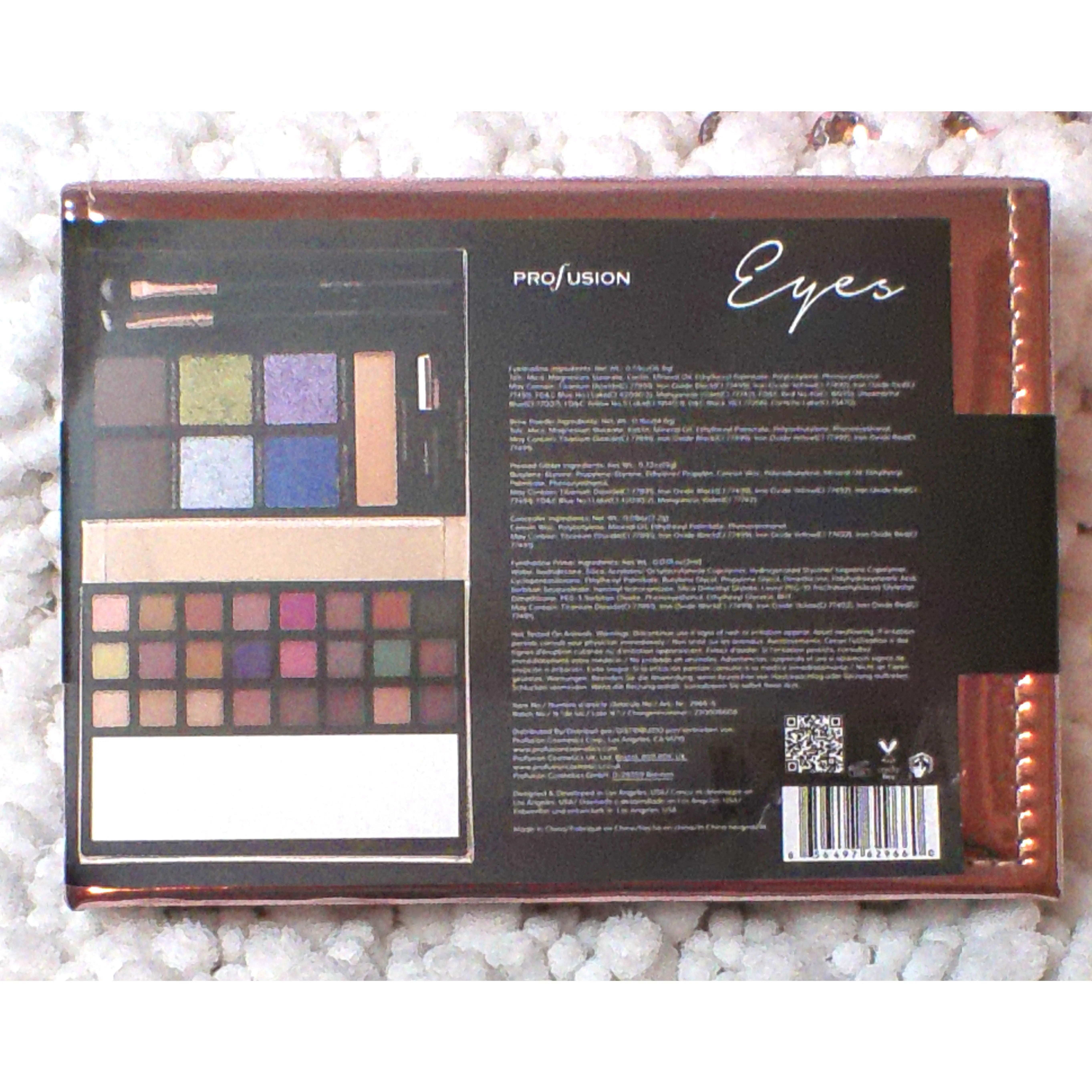 Profusion Trendsetter Eye Palette - Gel Eyeshadows & Metallics for All Skin Tones - Makeup Cosmetics Set
