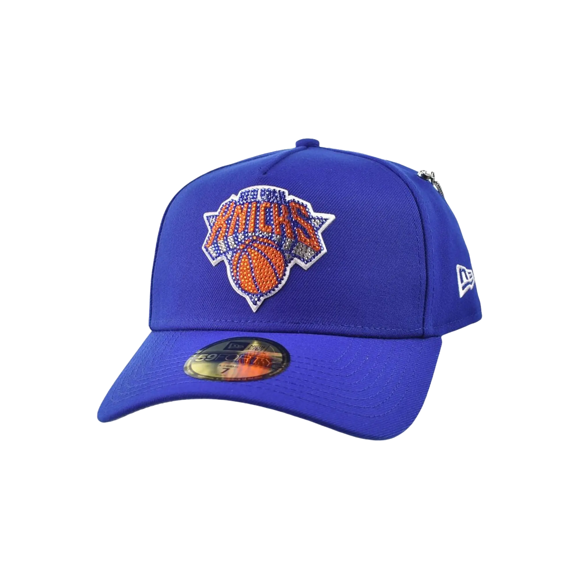 59FORTY NBA26 Draft New York Knicks Rhinestones Fitted Hat "Blue" 60861528