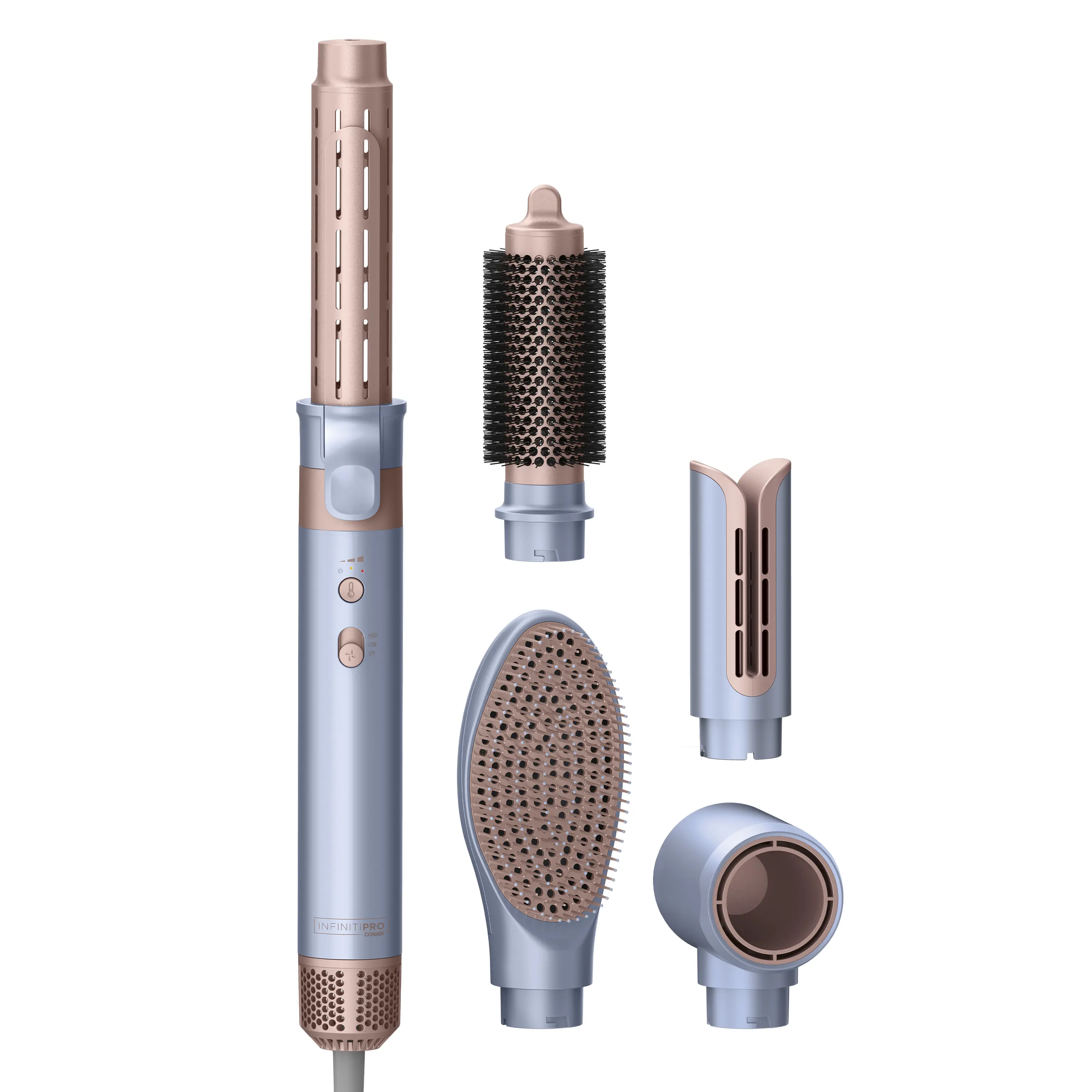 Conair InfinitiPRO DigitalAIRE BLDC Multi Styler with Bag US Plug Hair Styling Tool Featuring Various Attachments