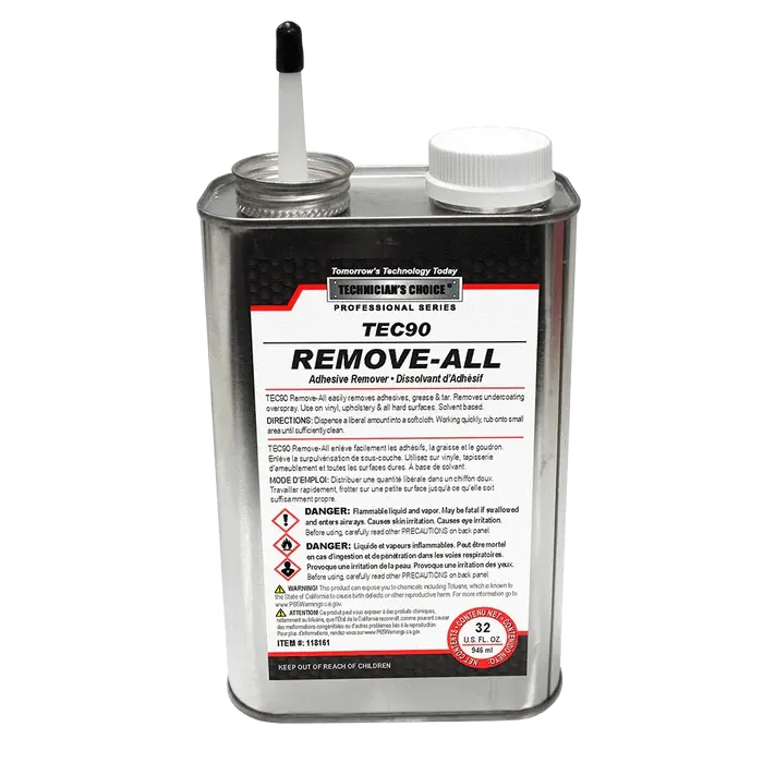 TECHNICIAN'S CHOICE REMOVE ALL Adhesive Remover QUART (32oz)
