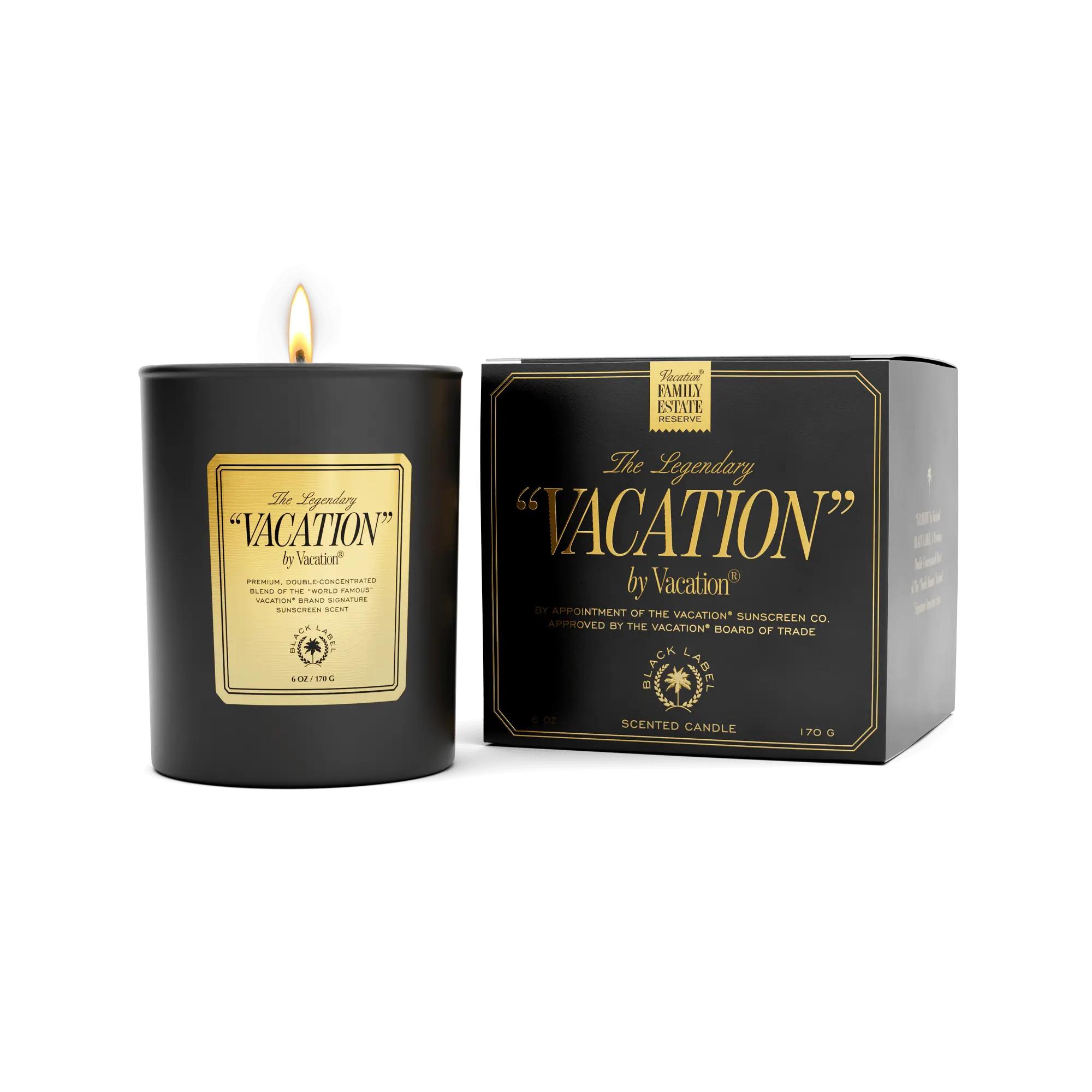 “VACATION” by Vacation BLACK LABEL Candle “VACATION” by Vacation BLACK LABEL Candle