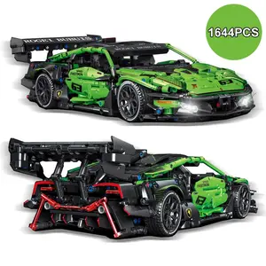 City Speed Car Model Building Blocks, 1644pcs/set 1:14 Scale Car Model Building Blocks, Model Assembly Toy for Kids & Adults