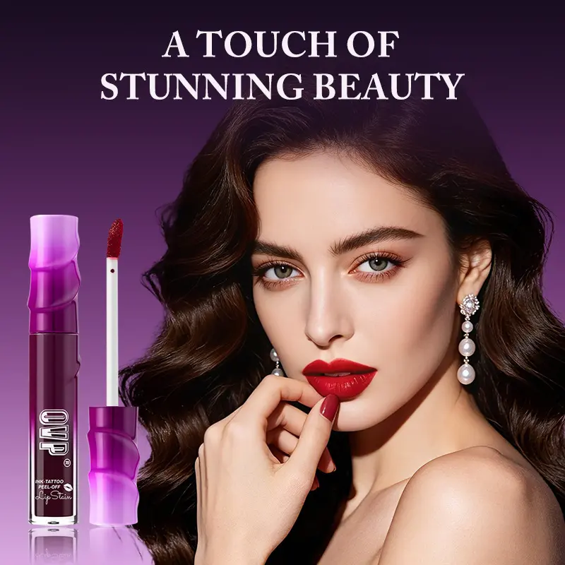 Peel-Off Lip Stain, Long-Lasting Moisturizing Tattoo Lip Tint, Easy Peel-Off Removal, Natural Matte All-Day Wear, Transfer-Proof Waterproof Lip Gloss for Plump Alluring Lips, Cosmetic, Lipstick