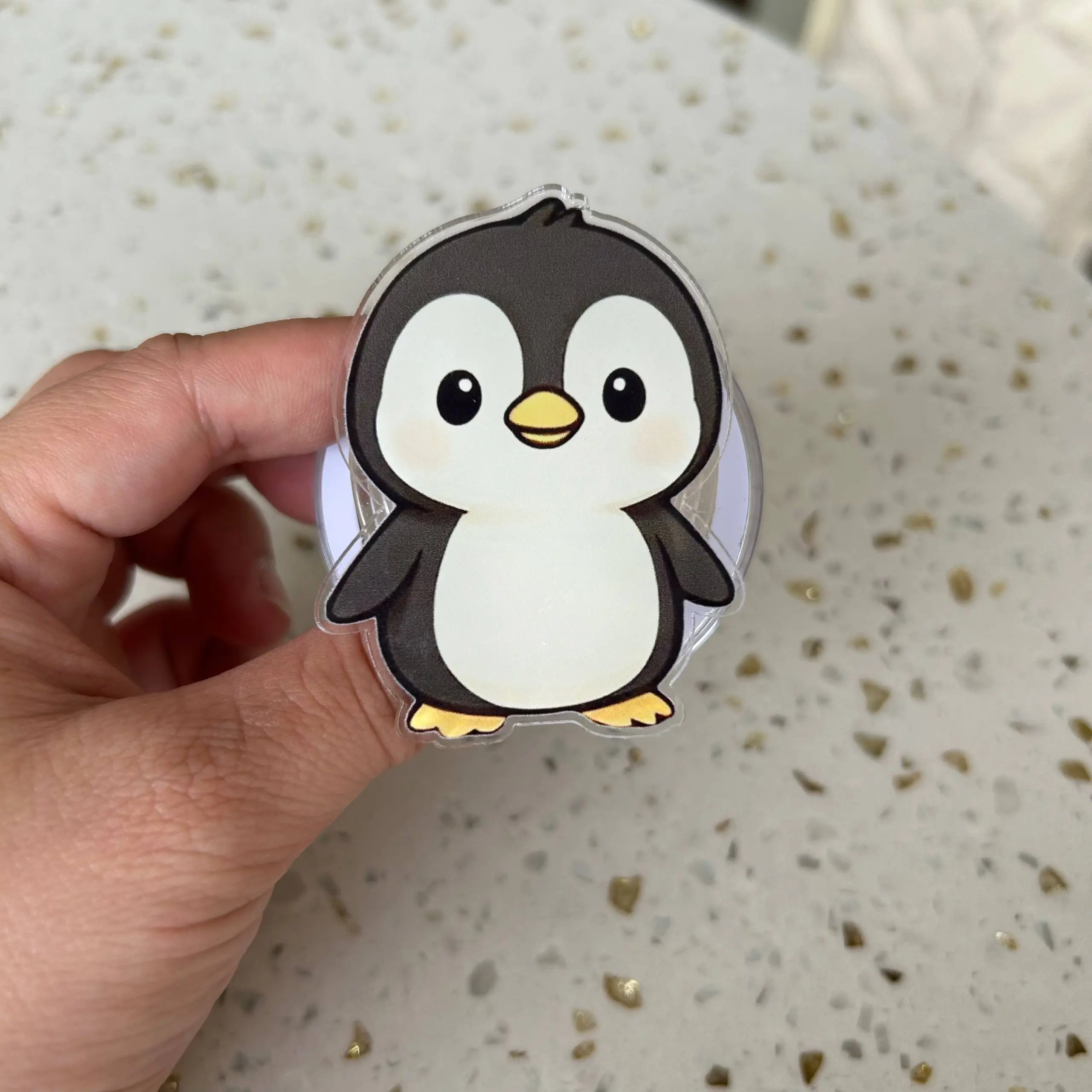 Cute Penguin Magsafe Phone Grip - Adorable Animal Magnetic Holder & Kickstand - Winter Gift Accessory