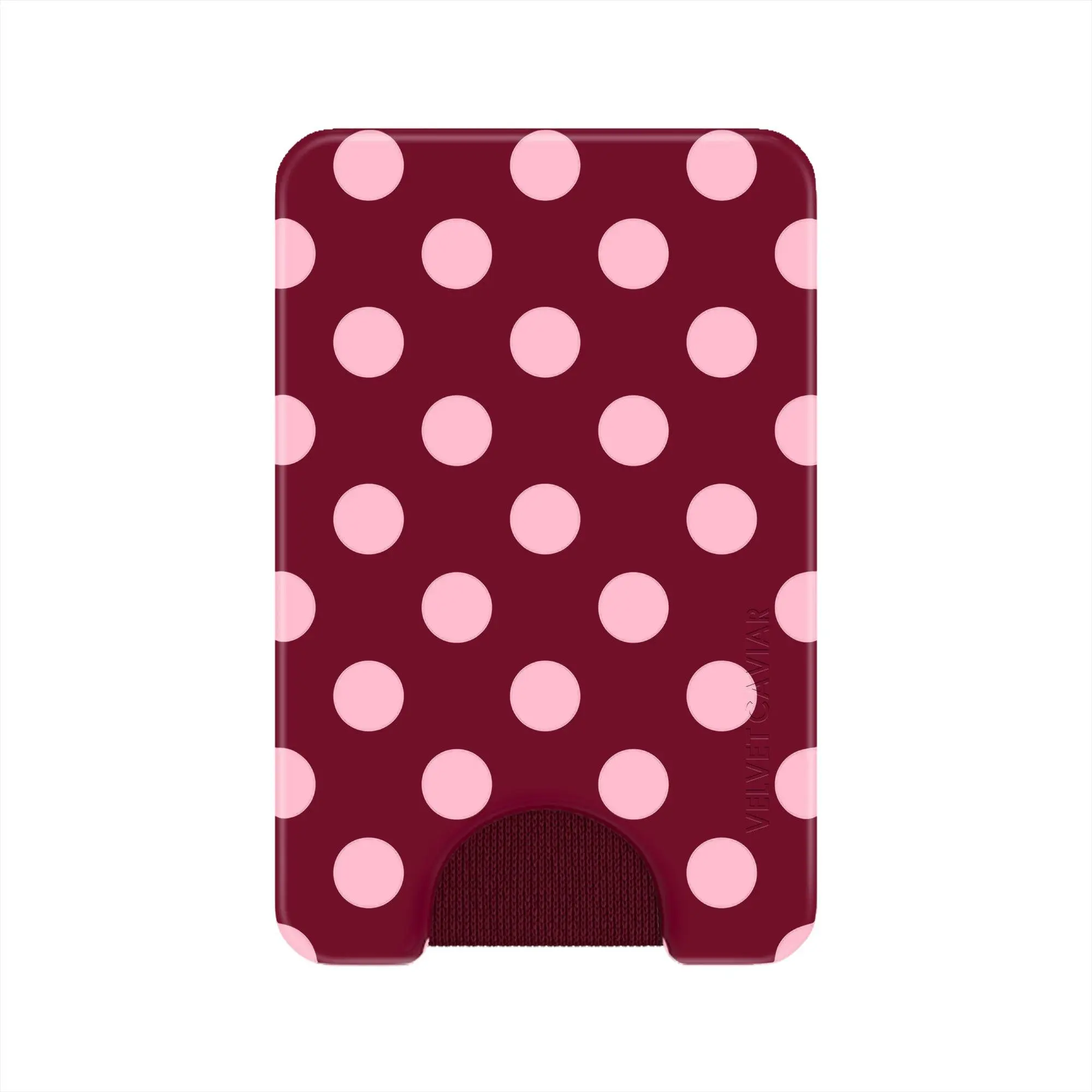 Raspberry Polka Dot MagSafe Wallet