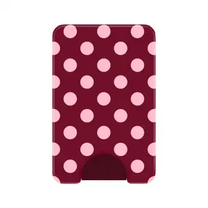 Raspberry Polka Dot MagSafe Wallet