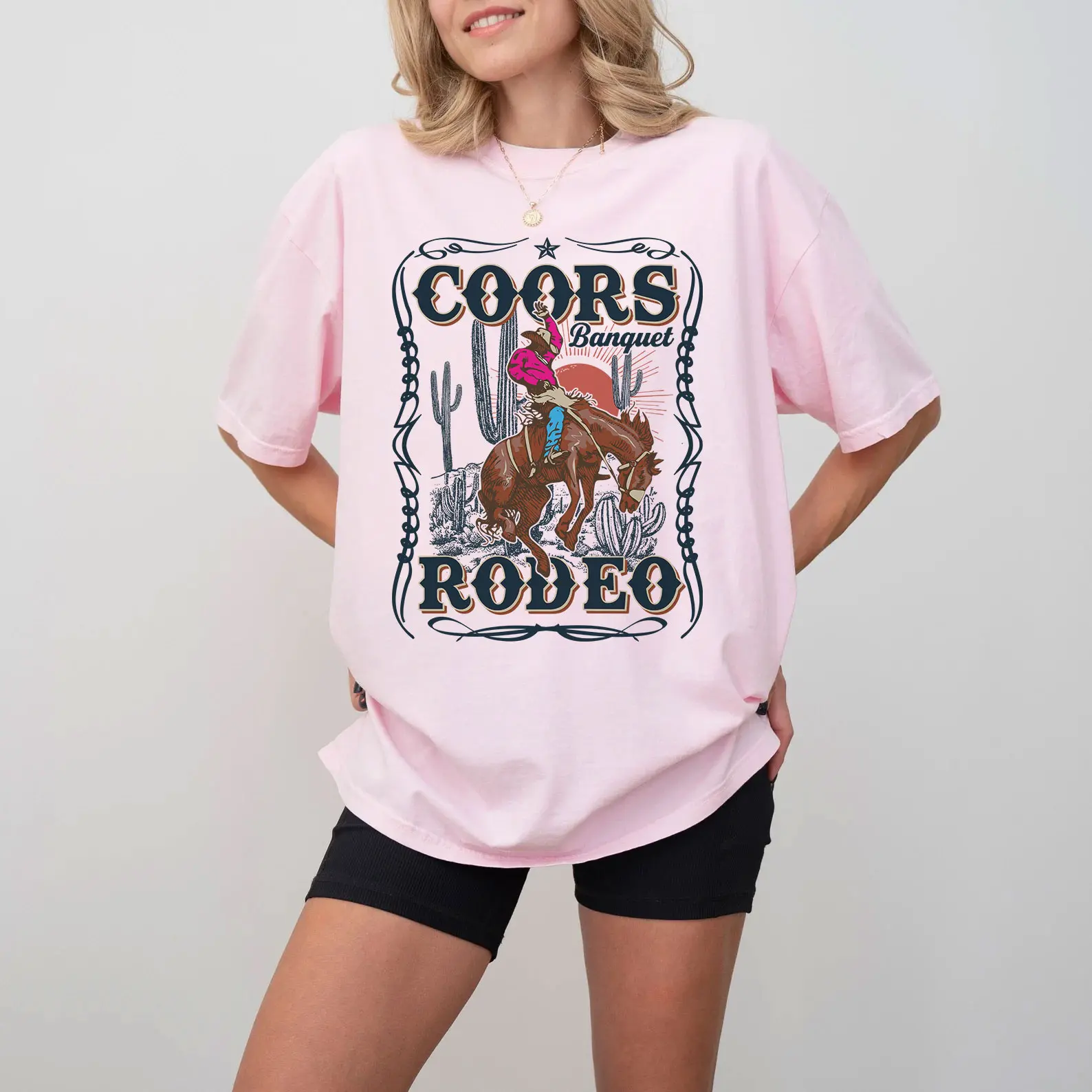 Co.ors Banquet Country Western Tshirt, Cowboy Horse Desert Shirt, Western Tee Top, Vintage Cowboy Crewneck