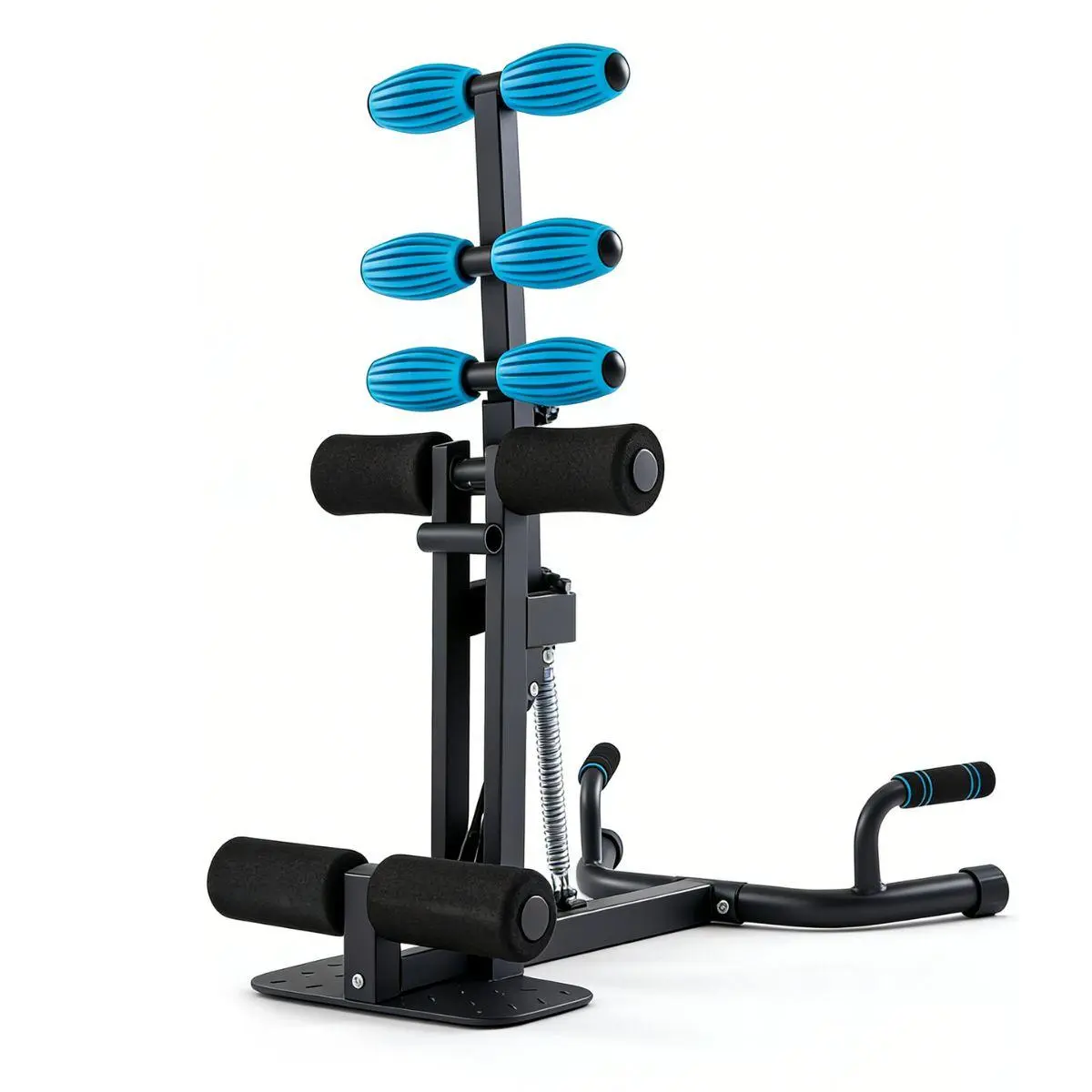 Multi-Functional Squat Machine for Total Body Training – Adjustable Home Gym Equipment for Glutes, Legs & Core, 300 lbs Capacity, Compact 32.9" Design