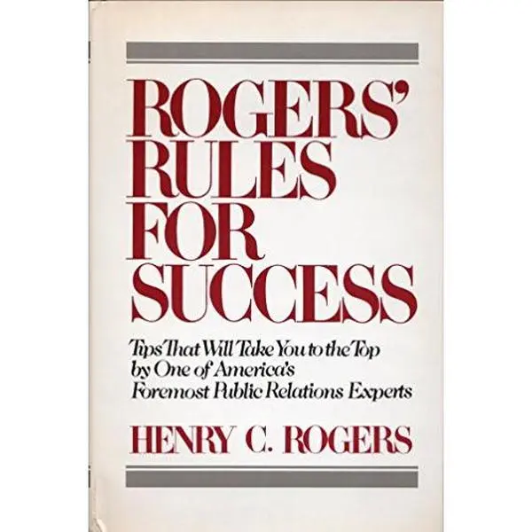 USED Book - Rogers' Rules for Success by Henry Rogers (Hardcover) - english